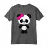 Carina Bambina Panda con Fiocco - Maglietta per Bambini e Donne - Ideale per gli Amanti degli Animali