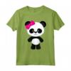 Carina Bambina Panda con Fiocco - Maglietta per Bambini e Donne - Ideale per gli Amanti degli Animali