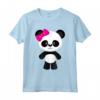 Carina Bambina Panda con Fiocco - Maglietta per Bambini e Donne - Ideale per gli Amanti degli Animali