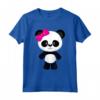 Carina Bambina Panda con Fiocco - Maglietta per Bambini e Donne - Ideale per gli Amanti degli Animali