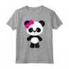 Carina Bambina Panda con Fiocco - Maglietta per Bambini e Donne - Ideale per gli Amanti degli Animali