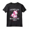 Bambino Unicorno Sorella Maggiore 2023 Annuncio Gravidanza - Maglietta Big Sister per Baby Shower - Regalo per le Figlie Primogenite