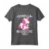 Bambino Unicorno Sorella Maggiore 2023 Annuncio Gravidanza - Maglietta Big Sister per Baby Shower - Regalo per le Figlie Primogenite