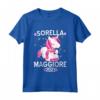 Bambino Unicorno Sorella Maggiore 2023 Annuncio Gravidanza - Maglietta Big Sister per Baby Shower - Regalo per le Figlie Primogenite