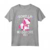Bambino Unicorno Sorella Maggiore 2023 Annuncio Gravidanza - Maglietta Big Sister per Baby Shower - Regalo per le Figlie Primogenite