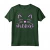 Meow Cute Cat Face - Maglietta divertente per amanti dei gatti - Ideale per ragazze e mamme appassionate degli animali