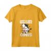 Donna Just A Girl Who Loves Cows - Costume Da Contadino Di Mucca Maglietta con Collo a V - Regalo Divertente per Amanti delle Mucche