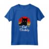 Gatto Daddy Retro Vintage Design Maglietta - Cuore di Gatto per Amanti dei Gatti - Regalo Divertente per Compleanni e Natale