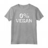 Distressed Meat Lover Joke Gift for Men Funny 0% Vegan Maglietta - Camicie Divertenti per Amanti della Carne - Ideale per Regali Originali Vegan