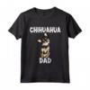 Chihuahua Papà Cane Illustrazione - Maglietta per Proprietario Chihuahua - Ideale per Amanti dei Cani