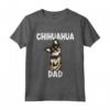 Chihuahua Papà Cane Illustrazione - Maglietta per Proprietario Chihuahua - Ideale per Amanti dei Cani