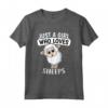 Just A Girl Who Loves Sheeps - Costume Da Pecora Maglietta per Donne Amanti delle Pecore - Regalo di Compleanno o Natale