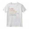 Dobermann Cane Dog Caffè Vintage Retro Maglietta - I Like Coffee My Dobie And Maybe 3 People - Stile Classico e Leggero
