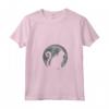 Donna Silhouette di Gatto Carino Luna - Maglietta Amante degli Animali con Collo a V - Ideale per gli Amanti dei Gatti e della Natura