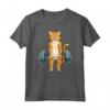 Carino Gatto Powerlifting - Maglietta per Sollevamento Pesi e Deadlifting - Regalo Compleanno per Amanti dei Gatti e dell'allenamento