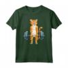 Carino Gatto Powerlifting - Maglietta per Sollevamento Pesi e Deadlifting - Regalo Compleanno per Amanti dei Gatti e dell'allenamento