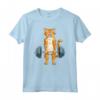 Carino Gatto Powerlifting - Maglietta per Sollevamento Pesi e Deadlifting - Regalo Compleanno per Amanti dei Gatti e dell'allenamento