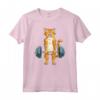 Carino Gatto Powerlifting - Maglietta per Sollevamento Pesi e Deadlifting - Regalo Compleanno per Amanti dei Gatti e dell'allenamento