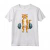 Carino Gatto Powerlifting - Maglietta per Sollevamento Pesi e Deadlifting - Regalo Compleanno per Amanti dei Gatti e dell'allenamento