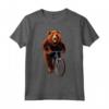 Orso Grizzly Felice in Bicicletta - Maglietta divertente con Design unico per Appassionati di Orsi di tutte le età
