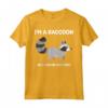 I'm a Raccoon in a Human Costume Funny Maglietta - Cute Cartoon Graphic Tee for Raccoon Fans - Great Gift for Animal Lovers