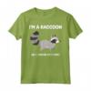 I'm a Raccoon in a Human Costume Funny Maglietta - Cute Cartoon Graphic Tee for Raccoon Fans - Great Gift for Animal Lovers