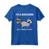 I'm a Raccoon in a Human Costume Funny Maglietta - Cute Cartoon Graphic Tee for Raccoon Fans - Great Gift for Animal Lovers
