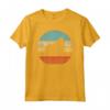 Gorilla Retro Vintage anni '60 '70 Tramonto Scimmia Mammifero Zoo Animale Maglietta - Design Sunset Silhouette - Ideale per Amanti degli Animali e Zookeeper