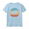 Gorilla Retro Vintage anni '60 '70 Tramonto Scimmia Mammifero Zoo Animale Maglietta - Design Sunset Silhouette - Ideale per Amanti degli Animali e Zookeeper