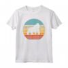 Gorilla Retro Vintage anni '60 '70 Tramonto Scimmia Mammifero Zoo Animale Maglietta - Design Sunset Silhouette - Ideale per Amanti degli Animali e Zookeeper