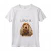 Love My English Cocker Spaniel - Dog Mom Dad Tee with V-Neck - Perfect for Spaniel Lovers and Owners