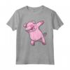 Dabbing Pig Divertente Maiale Maglietta - Vestito da Maiale Tamponante per Compleanno o Natale - Ideale per Adulti e Bambini