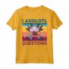 I Axolotl Questions - Maglietta da bambino stile retrò con motivo Axolotl Kawaii - Perfetta come Regalo Divertente per Bambini e Amanti degli Animali