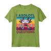 I Axolotl Questions - Maglietta da bambino stile retrò con motivo Axolotl Kawaii - Perfetta come Regalo Divertente per Bambini e Amanti degli Animali
