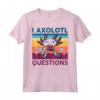 I Axolotl Questions - Maglietta da bambino stile retrò con motivo Axolotl Kawaii - Perfetta come Regalo Divertente per Bambini e Amanti degli Animali