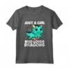 Just A Girl Who Loves Dragons - Maglietta Drago Carino Costume - Regalo Compleanno o Natale