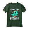 Just A Girl Who Loves Dragons - Maglietta Drago Carino Costume - Regalo Compleanno o Natale