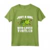 Just A Girl Who Loves Turtles - Carino Costume Maglietta per Donne Amanti delle Tartarughe - Ideale per Compleanno o Natale