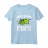 Just A Girl Who Loves Turtles - Carino Costume Maglietta per Donne Amanti delle Tartarughe - Ideale per Compleanno o Natale