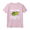 Just A Girl Who Loves Turtles - Carino Costume Maglietta per Donne Amanti delle Tartarughe - Ideale per Compleanno o Natale