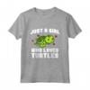 Just A Girl Who Loves Turtles - Carino Costume Maglietta per Donne Amanti delle Tartarughe - Ideale per Compleanno o Natale