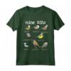 HapTiger, Funny Tit Birds Birdwatcher Maglietta - Unique Gift for Birdwatchers and Parrot Lovers - Bird Lover Tee with 8 Types of Tit Birds