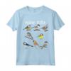 HapTiger, Funny Tit Birds Birdwatcher Maglietta - Unique Gift for Birdwatchers and Parrot Lovers - Bird Lover Tee with 8 Types of Tit Birds