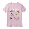 HapTiger, Funny Tit Birds Birdwatcher Maglietta - Unique Gift for Birdwatchers and Parrot Lovers - Bird Lover Tee with 8 Types of Tit Birds
