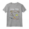 HapTiger, Funny Tit Birds Birdwatcher Maglietta - Unique Gift for Birdwatchers and Parrot Lovers - Bird Lover Tee with 8 Types of Tit Birds