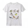 HapTiger, Funny Tit Birds Birdwatcher Maglietta - Unique Gift for Birdwatchers and Parrot Lovers - Bird Lover Tee with 8 Types of Tit Birds