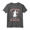 Just A Girl Who Loves Bunnies - Maglietta Coniglio per Donne - Idea Regalo Unica per Compleanno o Natale