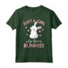 Just A Girl Who Loves Bunnies - Maglietta Coniglio per Donne - Idea Regalo Unica per Compleanno o Natale