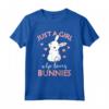 Just A Girl Who Loves Bunnies - Maglietta Coniglio per Donne - Idea Regalo Unica per Compleanno o Natale