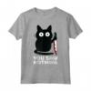 Coltello per Gatti Non hai visto niente Maglietta - Divertente Maglietta per Amanti dei Gatti - Acquista Online!